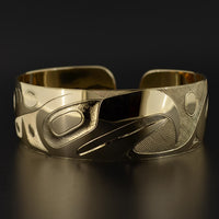 Eagle and Whale - 14k Gold Bracelet