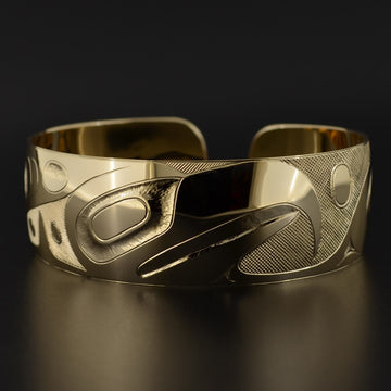 Eagle and Whale - 14k Gold Bracelet