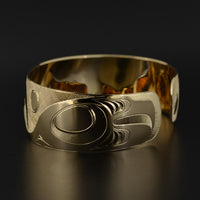 Eagle and Whale - 14k Gold Bracelet