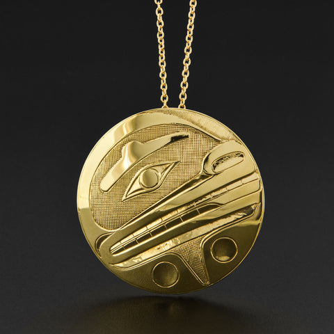 Human - 14k Gold Pendant