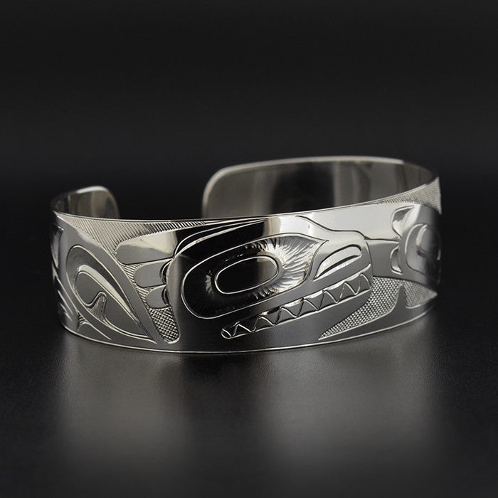 Killerwhale and Thunderbird - Silver Bracelet