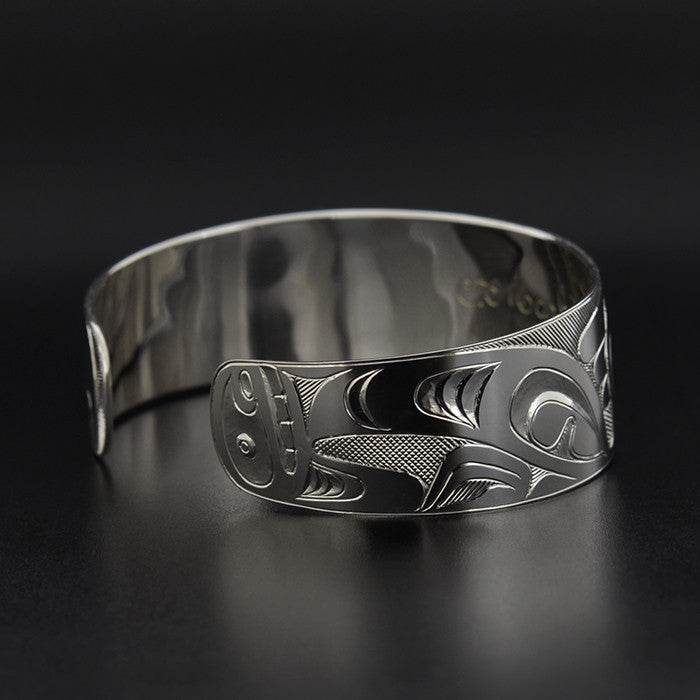 Killerwhale and Thunderbird - Silver Bracelet
