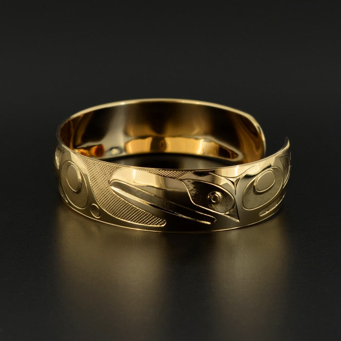 Raven-Finned Killerwhale - 14k Gold Bracelet