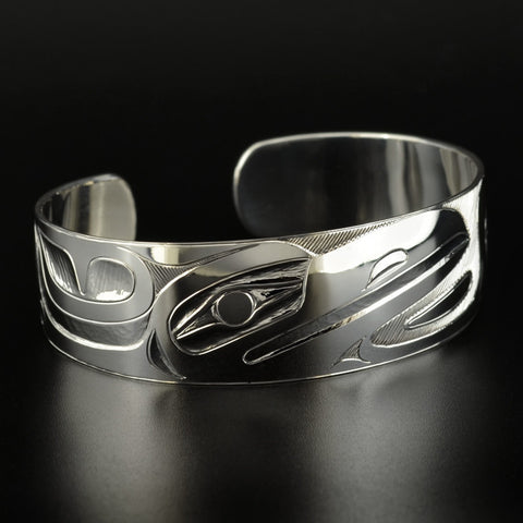 Raven Becoming Human - Silver Bracelet