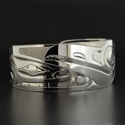 Raven, Killerwhale and Eagle - Silver Bracelet