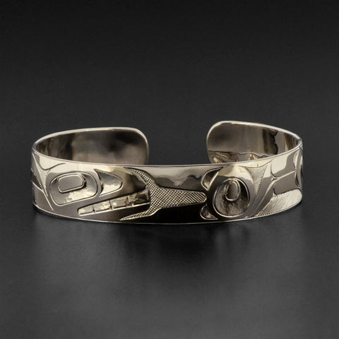 Killerwhale and Thunderbird - Silver Bracelet