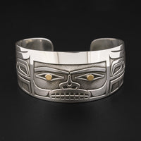 Chilkat - Silver Bracelet with 18k Gold Overlay