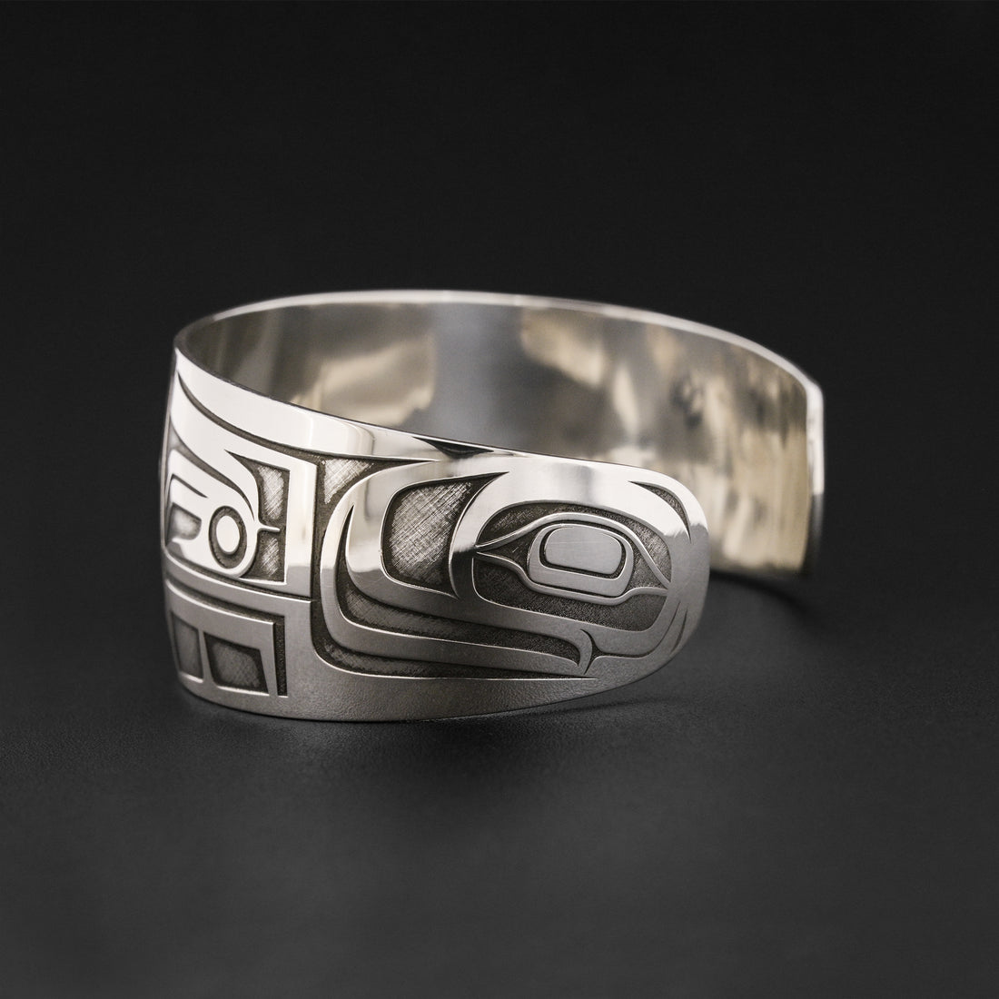 Chilkat - Silver Bracelet with 18k Gold Overlay