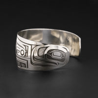 Chilkat - Silver Bracelet with 18k Gold Overlay