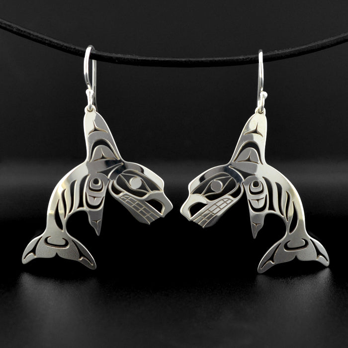 Killerwhales - Silver Earrings
