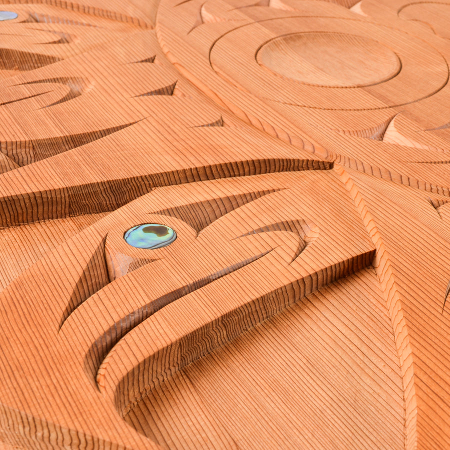 Sun Eagles Transformation - Red Cedar Panel