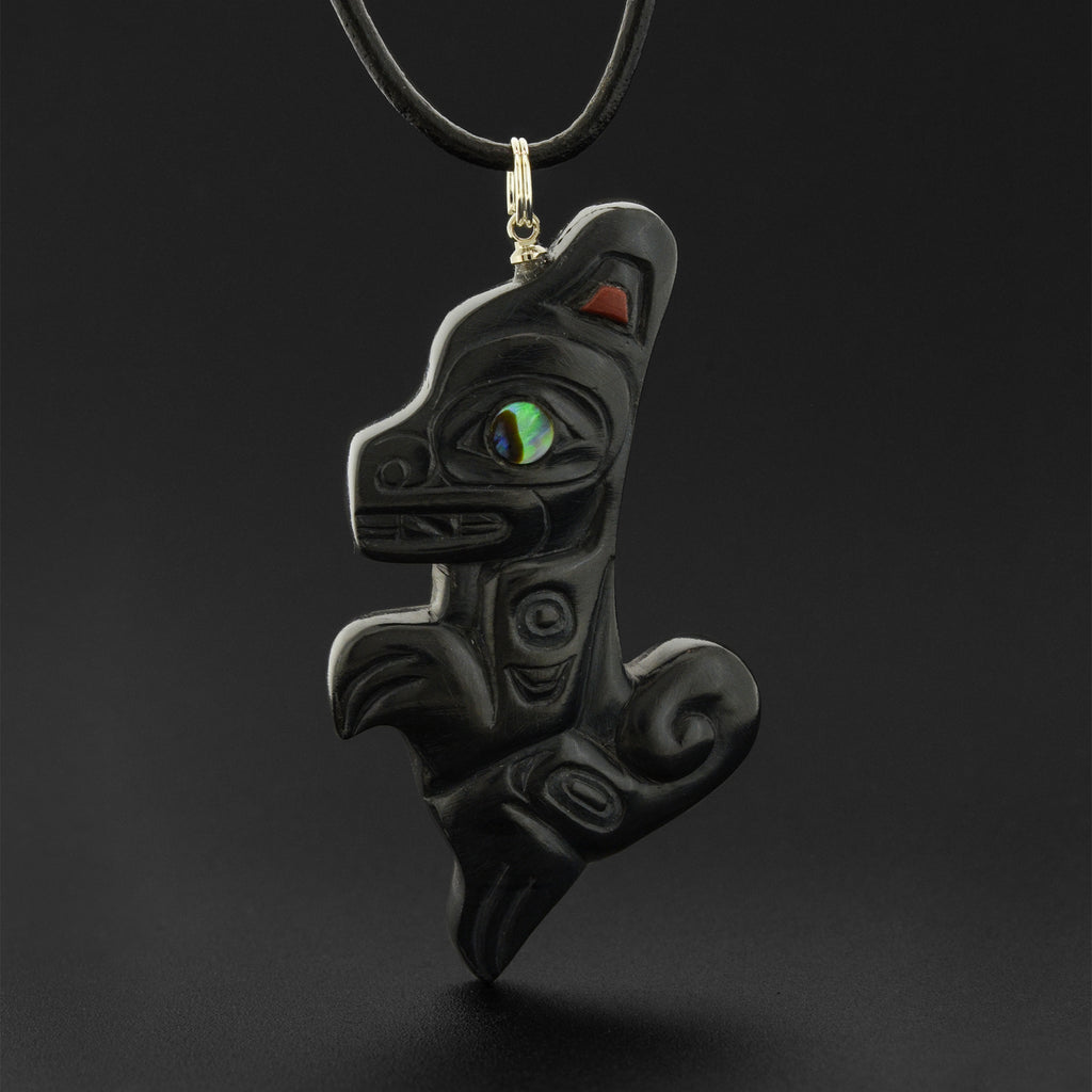 Wolf - Argillite Pendant