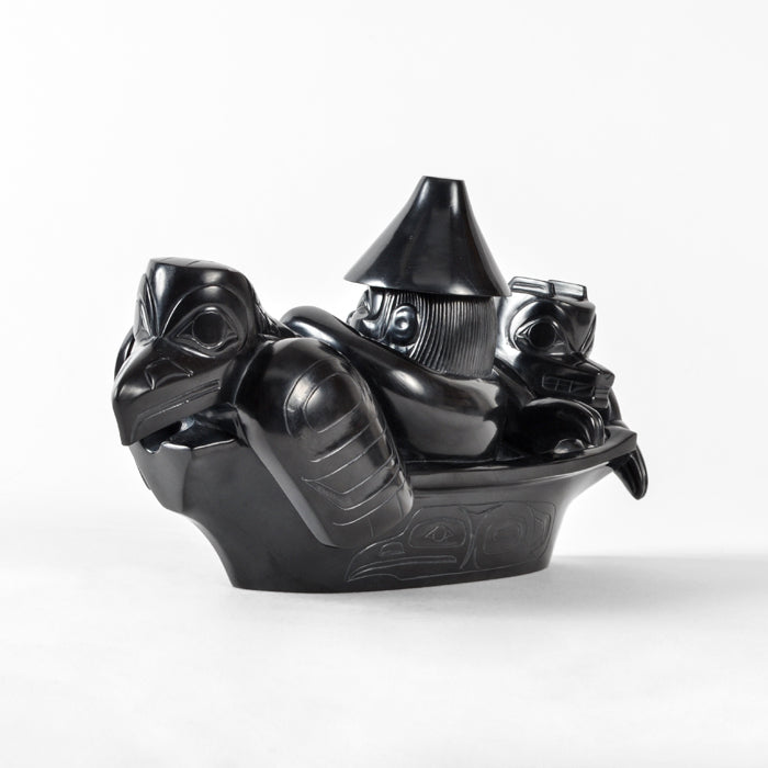 Canoe - Argillite Sculpture