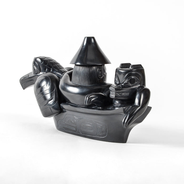 Canoe - Argillite Sculpture