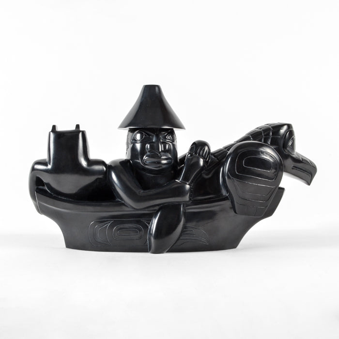 Canoe - Argillite Sculpture