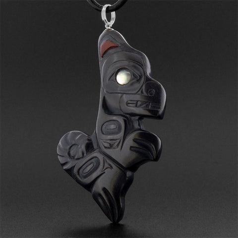 Wolf - Argillite Pendant