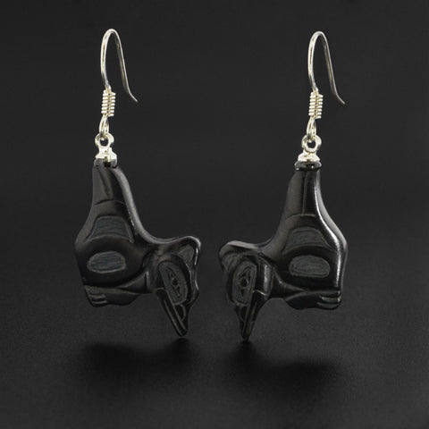 Hummingbirds - Argillite Earrings