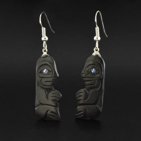 Human - Argillite Earrings