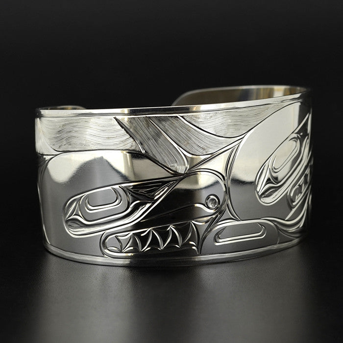 Pod of Killerwhales - Silver Bracelet