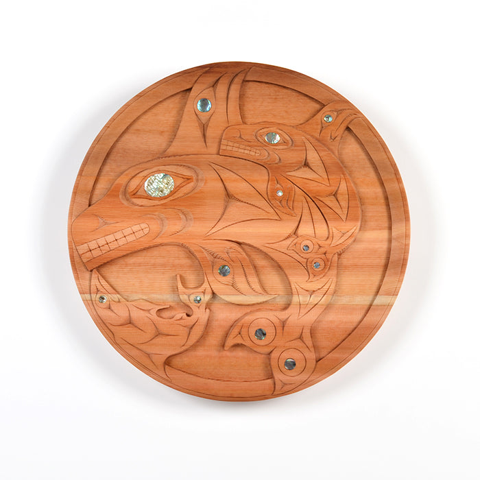 Teachings of Orca Mother - Red Cedar Panel