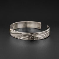 Hummingbird - Silver Bracelet with 14k Gold