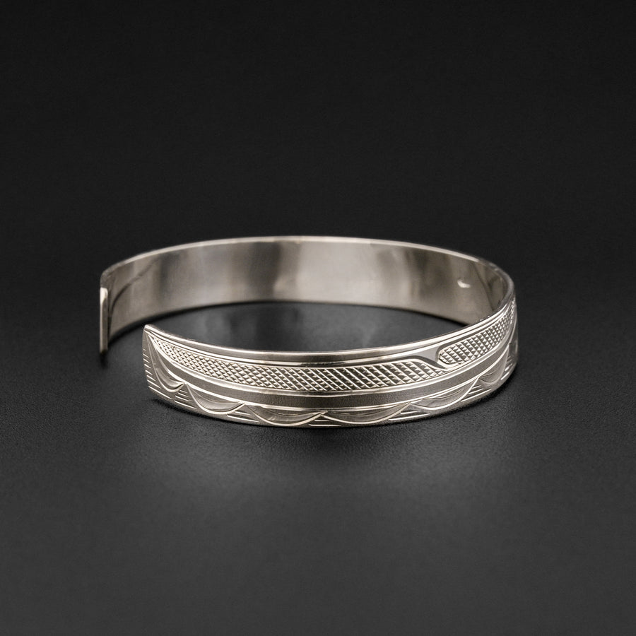 Hummingbird - Silver Bracelet with 14k Gold