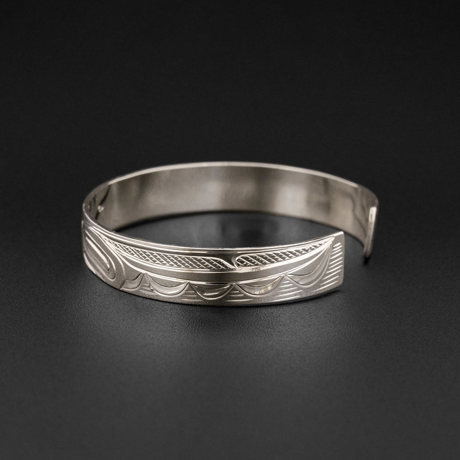 Hummingbird - Silver Bracelet with 14k Gold