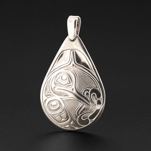 Hummingbird - Silver Pendant