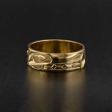 Wolf - 14k Gold Ring
