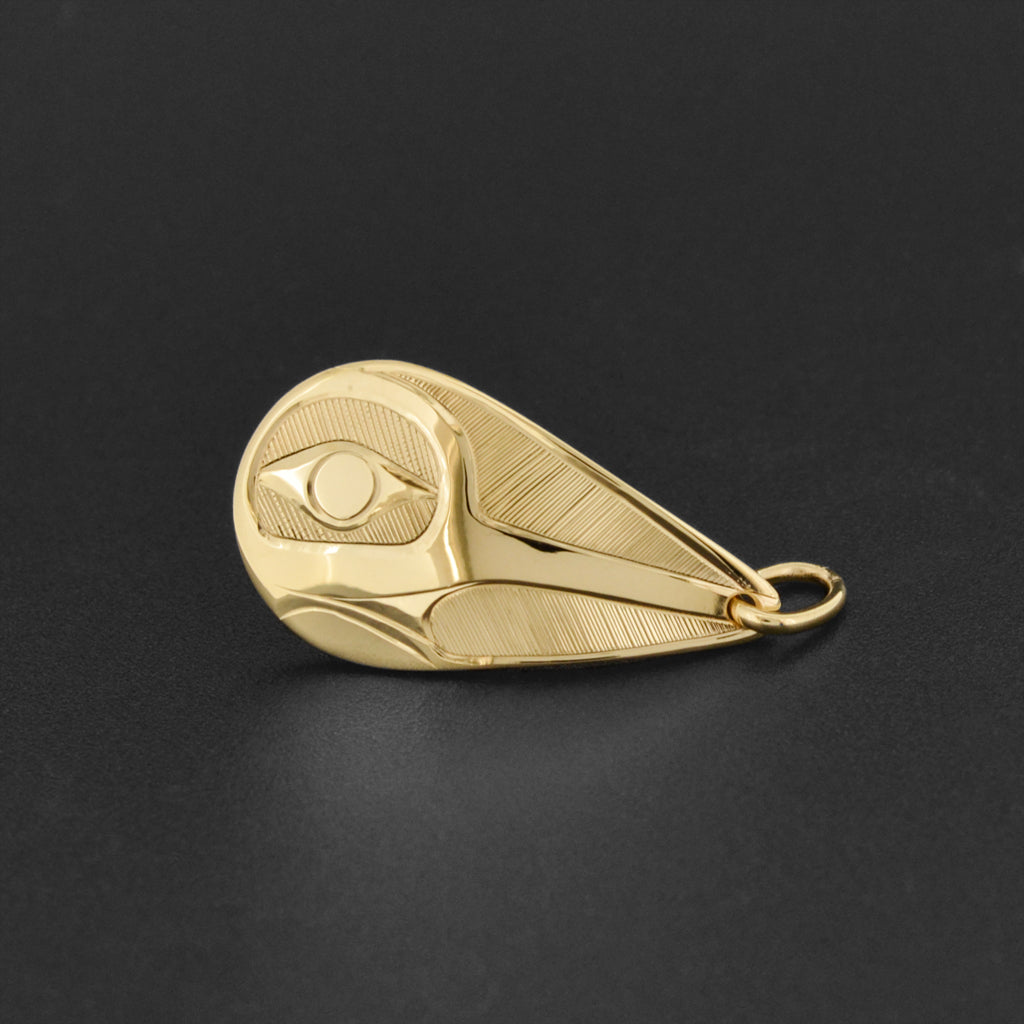 Hummingbird - 14k Gold Pendant