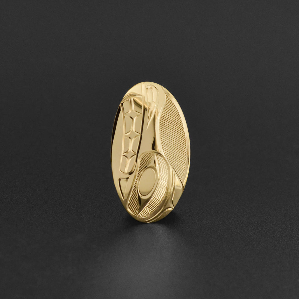 Wolf - 14k Gold Pendant