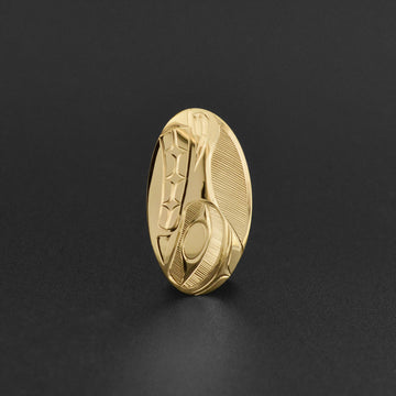 Wolf - 14k Gold Pendant