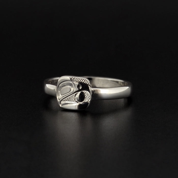 Raven and the Light - Silver Ring