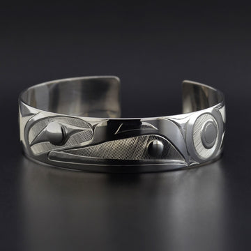 Raven and the Light - Silver Bracelet