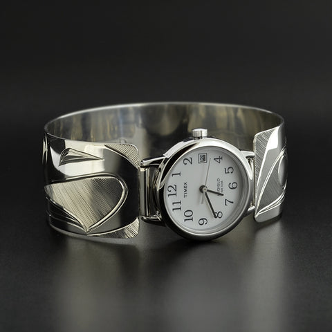 Raven and Eagle - Silver Watch