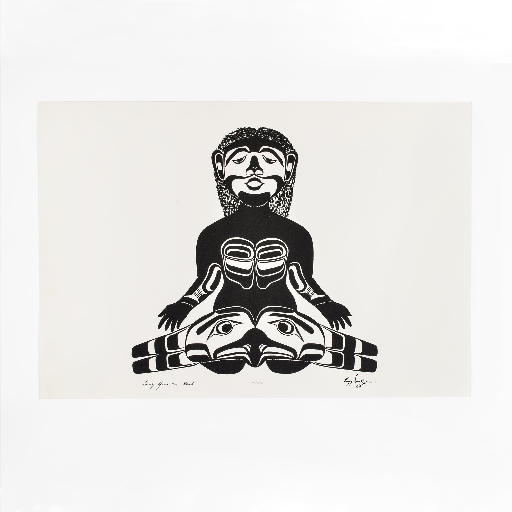 Lady Giant & Hawk - Limited Edition Print – Lattimer Gallery