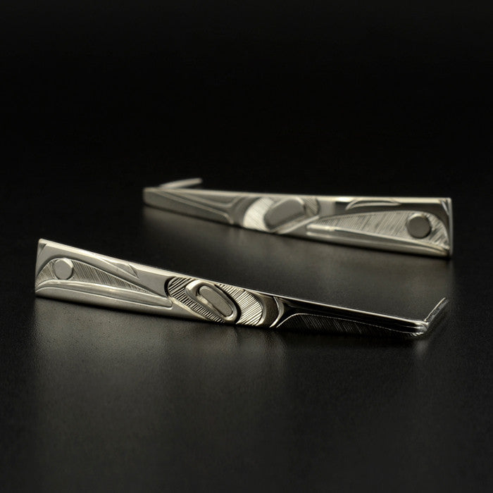 Raven and the Light - Silver Earrings