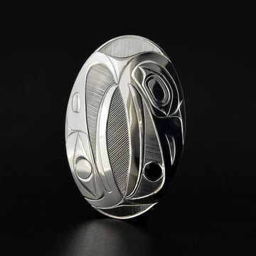 Eagle and Raven - Silver Pendant