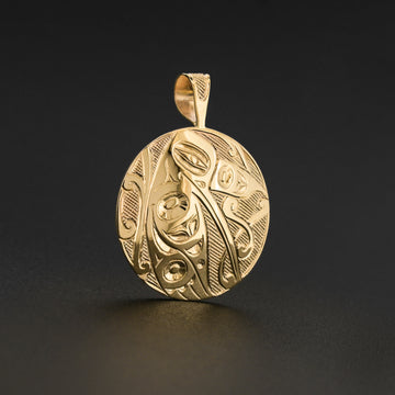 Hummingbird - 14k Gold Pendant