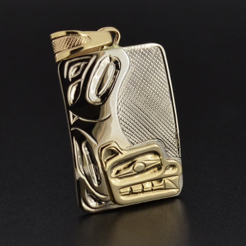 Bear - 14k White and Yellow Gold Pendant