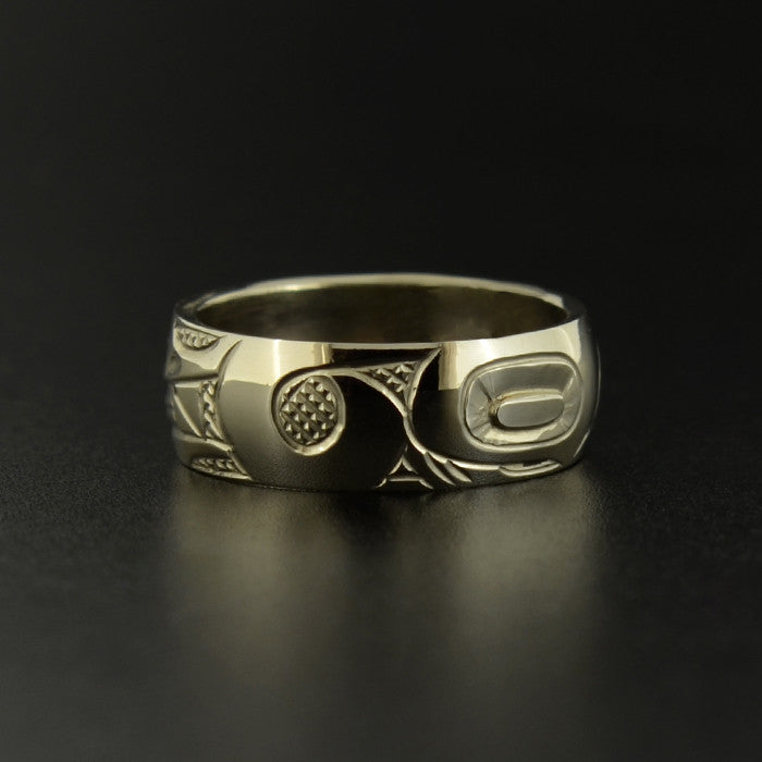 Wolf - 14k White Gold Ring
