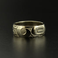 Wolf - 14k White Gold Ring