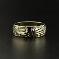 Wolf - 14k White Gold Ring
