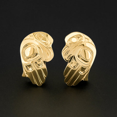 Eagle - 14k Gold Stud Earrings