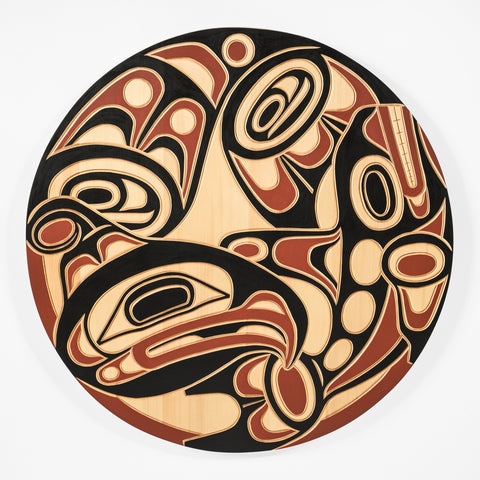 Thunderbird and Killerwhale - Cedar Panel