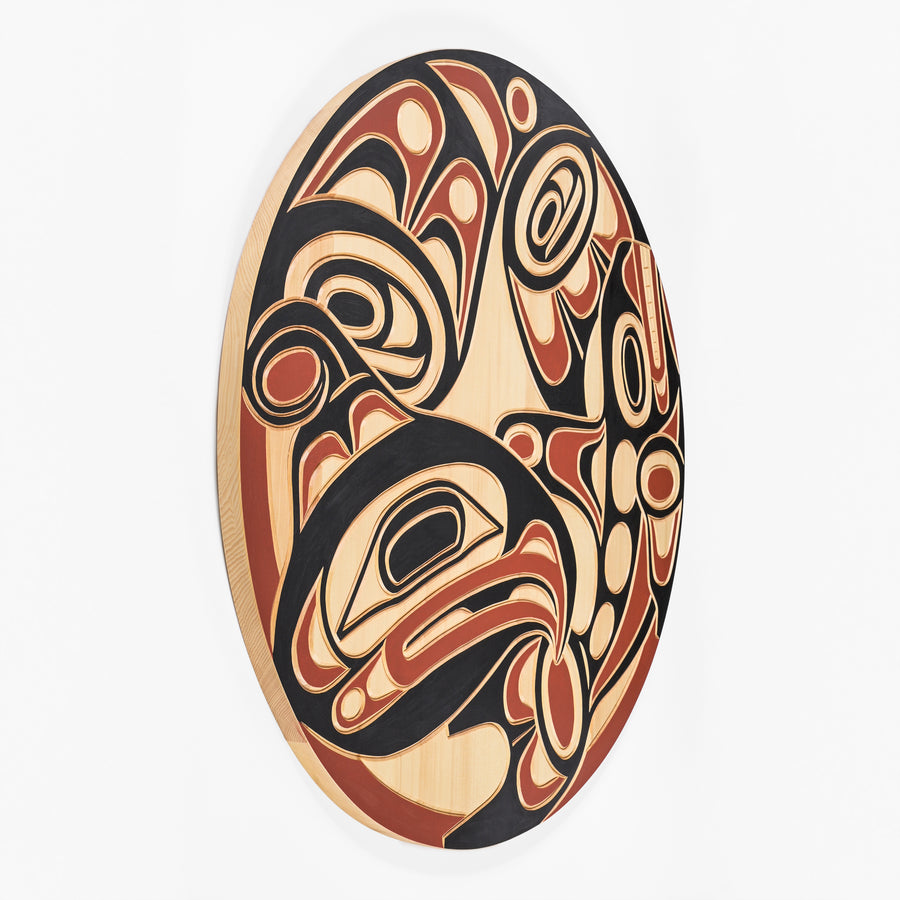 Thunderbird and Killerwhale - Cedar Panel