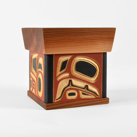 Raven - Carved Cedar Bentwood Box
