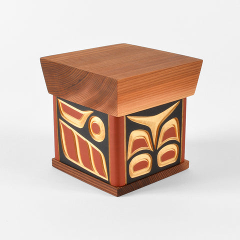 Salmon - Carved Cedar Bentwood Box