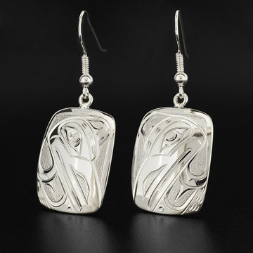 Raven - Silver Earrings
