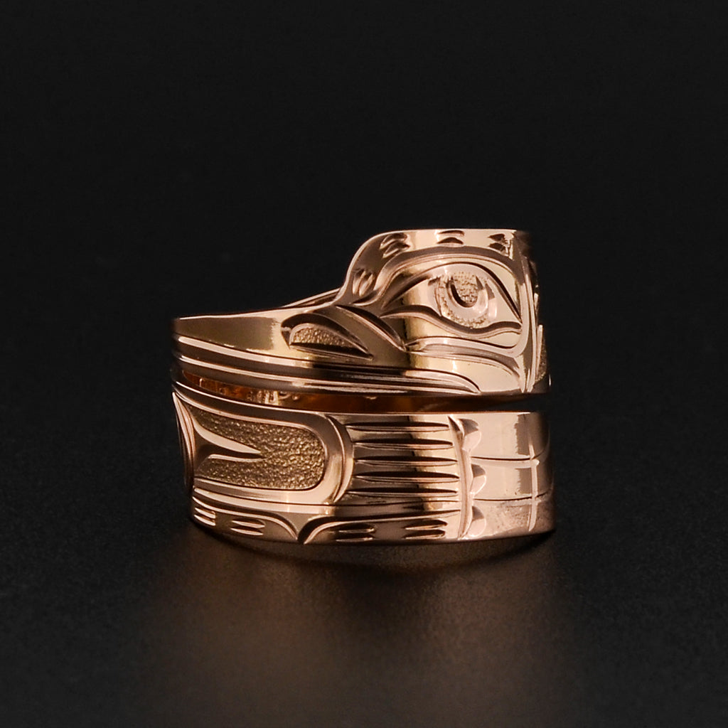 Hummingbird - 14k Rose Gold Wrap Ring